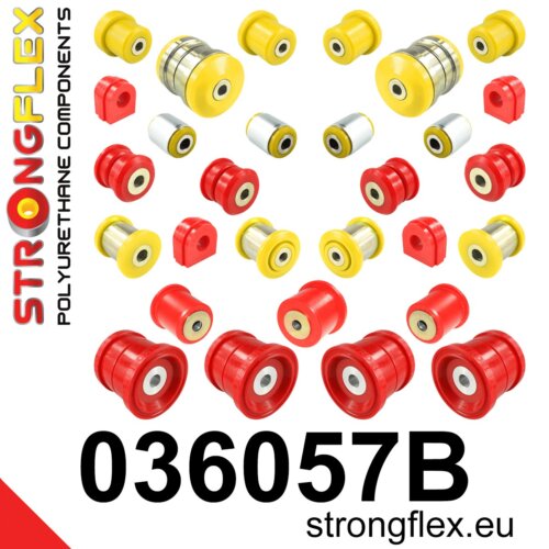 Strongflex complete polyurethane suspension bush kit for BMW X6 E71 / BMW X5 E70