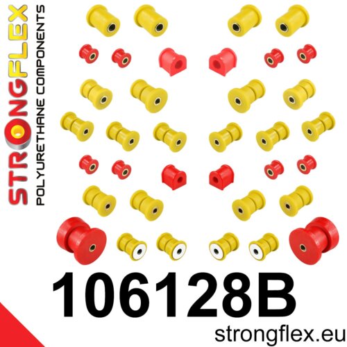 Strongflex complete polyurethane suspension bush kit for MAZDA MX-5
