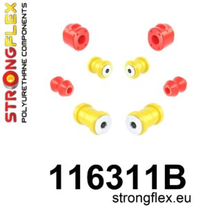Strongflex front suspension bush kit for MERCEDES-BENZ 123 Saloon 123