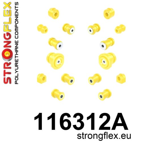 Strongflex full suspension bush kit SPORT for MERCEDES-BENZ 123 Saloon 123