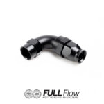 Nuke Performance Full Flow PTFE Hose End Fitting 90 Degree AN-8
