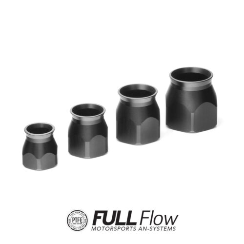 Nuke Performance PTFE Hose End Fitting Spare Socket AN-6, Black