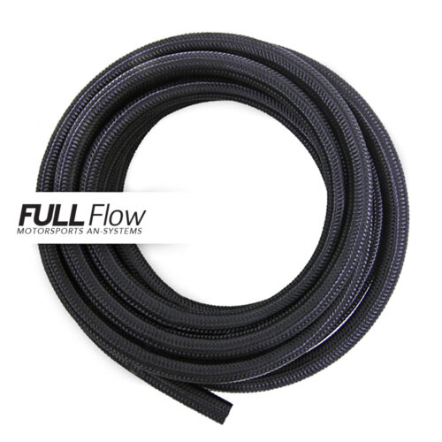 Nuke Performance Black Nylon Braided Fuel Hose AN-8, Length 4m