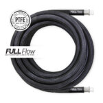 Nuke Performance Black Nylon PTFE Braided Fuel Hose AN-6, Length 4m