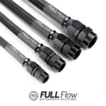 Nuke Performance Black Nylon PTFE Braided Fuel Hose AN-12, Length 1m