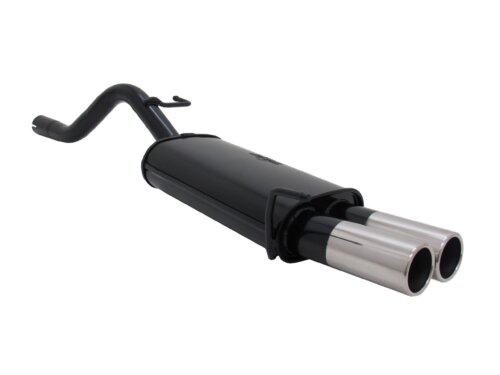 Novus sports exhaust for Opel Corsa D 2x76mm