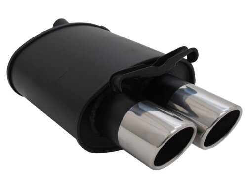 Novus sports exhaust for Mercedes SLK R170 2x90mm SR-Design