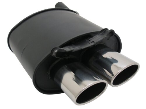 Novus sports exhaust for Mercedes SLK R170 2x85/58mm AM-Design