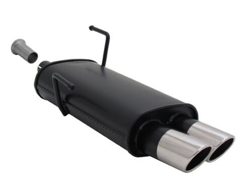 Novus sports exhaust for Peugeot 206 2x76mm SR-Design