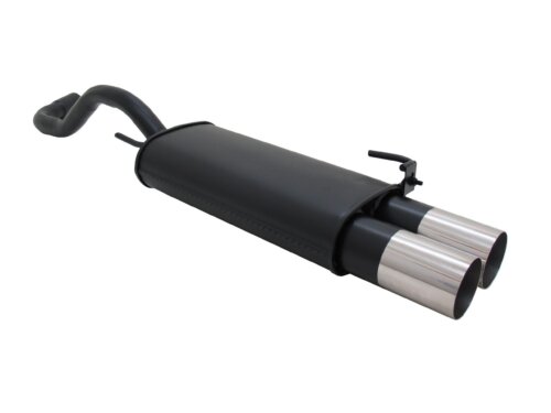 Novus sports exhaust for VW Polo 4 6N / 6N2 2x90mm RL-Design