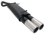 Novus sports exhaust for VW Polo 9N / 9N3 2x90mm