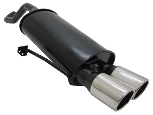 Novus sports exhaust for Renault Clio 3 2x76mm SR-Design