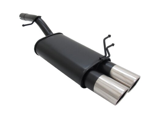 Novus sports exhaust for Ford Fiesta MK6 JH / JD 2x90mm SR-Design