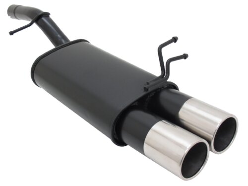 Novus sports exhaust for Ford Fiesta MK6 JH / JD 2x90mm