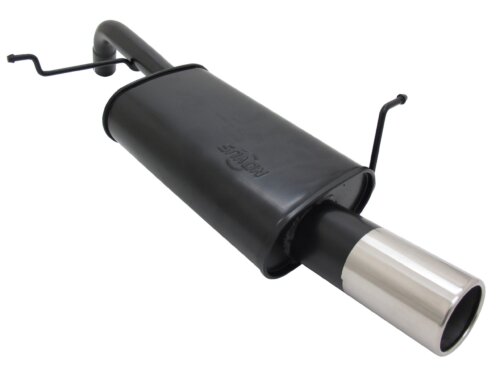 Novus sports exhaust for Ford Fiesta MK7 JA8 1.25 / 1.4 / TDCI 1x90mm