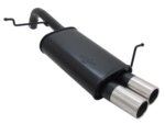 Novus sports exhaust for Ford Fiesta MK7 JA8 1.25 / 1.4 / TDCI 2x76mm