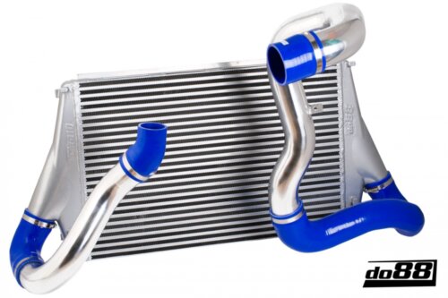 do88 intercooler and hose kit for SAAB 9-3 2.8T V6 06-11, blue hoses