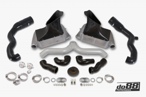 do88 BigPack Porsche 911 Turbo (997.1) Silver Pipe, with inlets