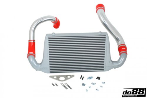 do88 intercooler and hose kit for SAAB 900 Turbo 1981-1986, red hoses