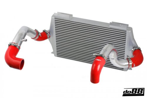 do88 intercooler and hose kit for Volvo 940/960 Turbo 1992-1998, red hoses