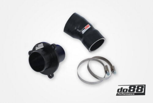 do88 VAG 1.8/2.0 TSI (MQB) Turbo Muffler Delete, OEM Pressure pipes, Black hose