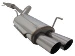 Novus sports exhaust for Opel Corsa C 2x76mm