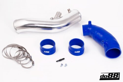do88 turbo inlet hose for SAAB 9-3 2.8T V6 06-11, blue hoses