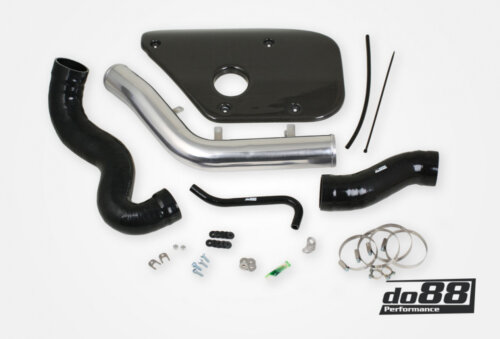 do88 Volvo S60 V60 V70 T6 Inlet pipe, Black hoses, Carbon fiber cover