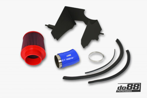 do88 intake system with filter for SAAB 9-3 2.8T V6 06-11, blue hoses