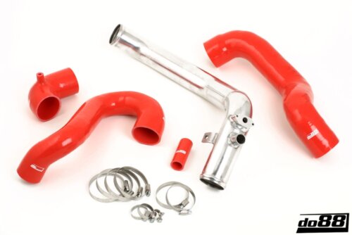 do88 charge pipe for SAAB 9-5 01-09, red hoses