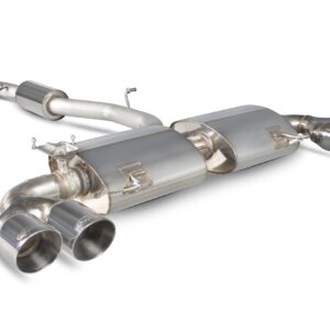 Scorpion Resonated cat-back system with electronic valves for AUDI S1