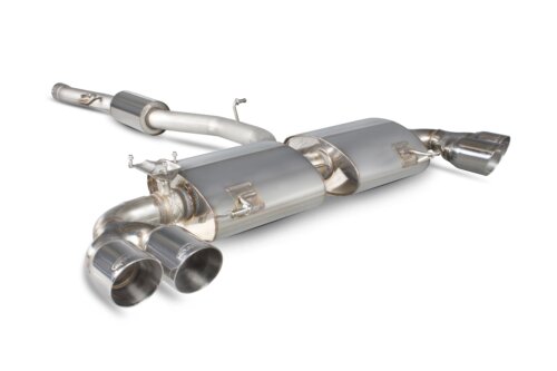 Scorpion Resonated cat-back system with electronic valves for AUDI S1