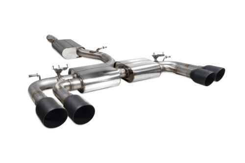 Scorpion Resonated Cat/GPF-back system with valves for AUDI S3 8V
