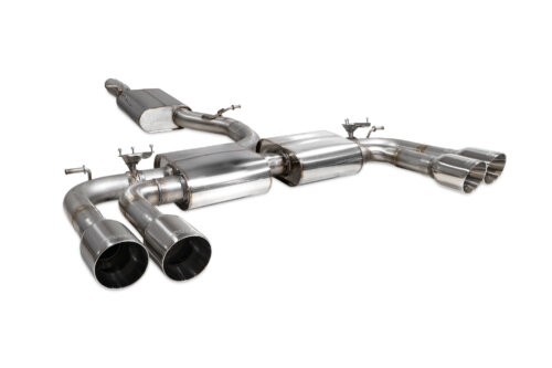 Scorpion Resonated Cat/GPF-back system with valves for AUDI S3 8V