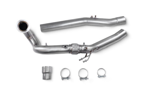 Scorpion Turbo Downpipe bez katalizatora za AUDI S3 8Y / VOLKSWAGEN GOLF R MK8 / AUDI SQ2