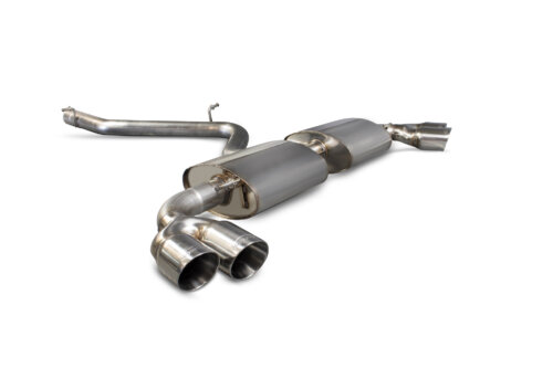 Scorpion non-resonated cat-back exhaust system for AUDI TT MK2 / AUDI TT S MK2