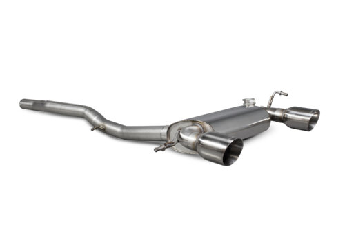 Scorpion non-resonated cat-back exhaust system for AUDI TT MK1