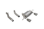 Scorpion non-resonated cat-back exhaust system for AUDI TT MK1