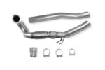 Scorpion downpipe with high-flow sports catalyst for AUDI S3 8Y / VOLKSWAGEN GOLF R MK8