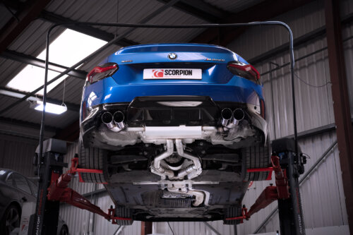 Scorpion Cat/GPF-Back system with electronic valve for BMW 2 G42