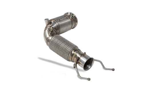 Scorpion downpipe with high-flow sports catalyst for BMW 1 F40