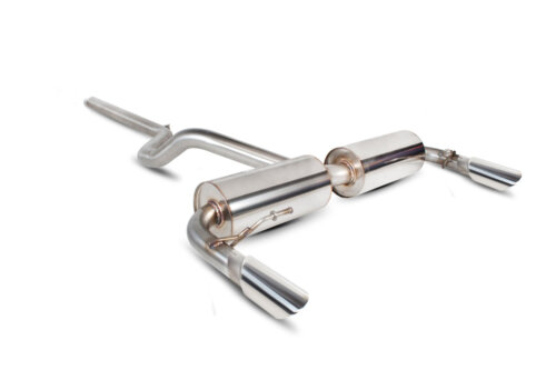 Scorpion non-resonated cat-back exhaust system for RENAULT CLIO MK3