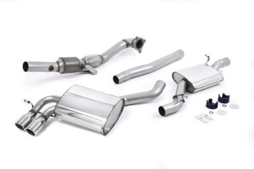 Milltek Turbo-back including Hi-Flow Sports Cat for AUDI S3 8P