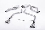 Milltek cat-back exhaust system for AUDI S5 B8