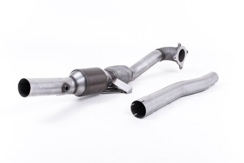Milltek large-bore downpipe and high-flow sports catalyst for AUDI TT