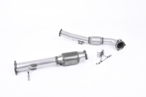 Milltek large-bore downpipe and high-flow sports catalyst for FORD FOCUS MK2