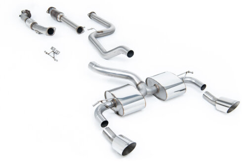 Milltek Turbo-back including Hi-Flow Sports Cat for FORD FOCUS MK2