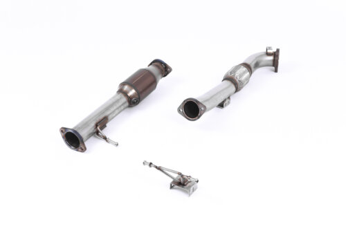 Milltek large-bore downpipe and high-flow sports catalyst for FORD FOCUS MK2