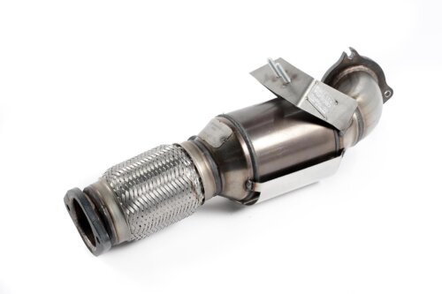 Milltek large-bore downpipe and high-flow sports catalyst for FORD FIESTA MK7