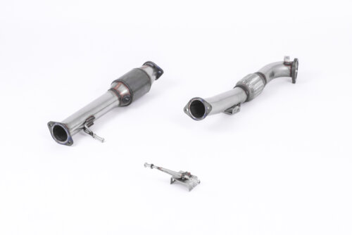 Milltek large-bore downpipe and high-flow sports catalyst for FORD FOCUS MK2